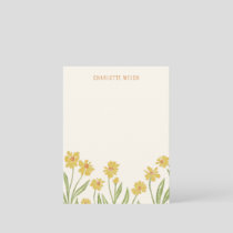 Yellow Wildflowers Personal Stationery Thank You Card