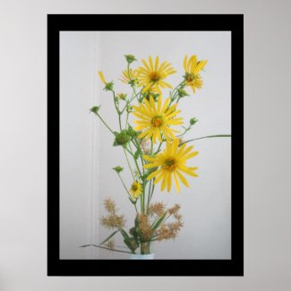 Yellow Wildflowers Poster 