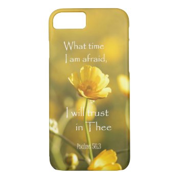 Yellow Wildflowers With Bible Verse Iphone 8/7 Case by Christian_Quote at Zazzle