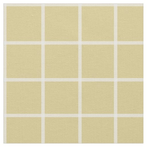 Yellow Windowpane Check Plaid Fabric