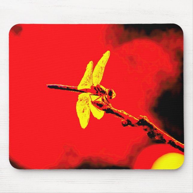 Yellow Wings Mouse Pad (Front)
