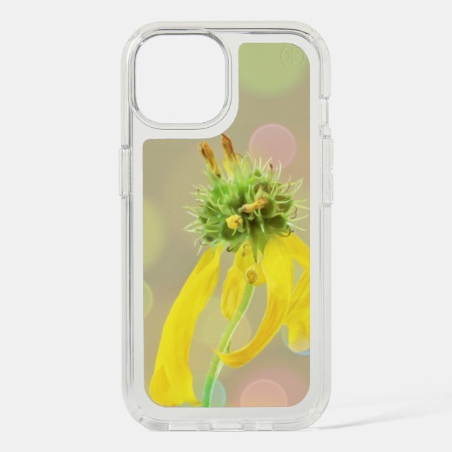 Yellow Wingstem Flower with Bokeh  Speck iPhone Case (Front)