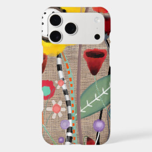 Yellow wonderland meadow poppies iPhone 17 pro max case