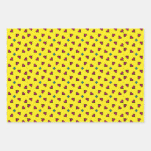 Yellow wrapping paper for all occasions