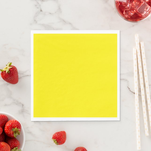 Yellow-yellow, sunshine yellow, napkins (Insitu)