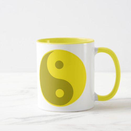 Yellow Yin Yang Mug