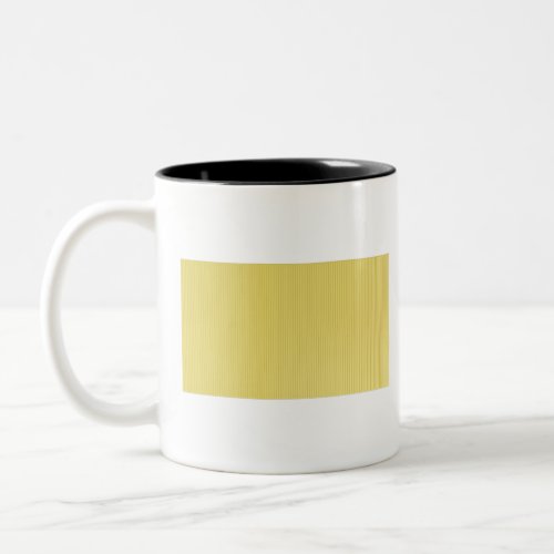 Yellow yoga mat Two_Tone coffee mug