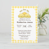 Yellow You Are My Sunshine Baby Shower  Invitation (Standing Front)