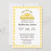 Yellow You Are My Sunshine Baby Shower  Invitation (Front)