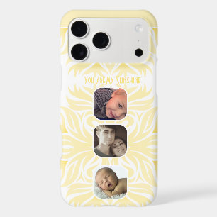 Yellow You Are My Sunshine Floral Photo Collage iPhone 17 Pro Max Case