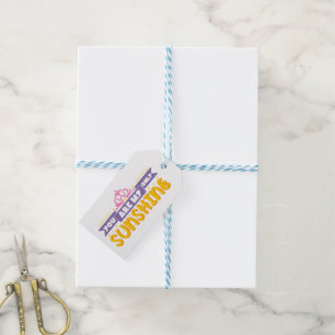 Yellow You Are My Sunshine Love Wedding Engagement Gift Tags
