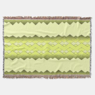 Yellow Zigzag Comfy Throw