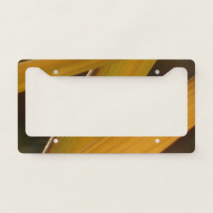 Yellow zigzag license plate frame