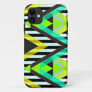 Yellow Zigzag Pop Aztec iPhone 11 Case