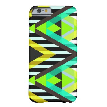 Yellow Zigzag Pop Aztec Barely There Iphone 6 Case by OrganicSaturation at Zazzle