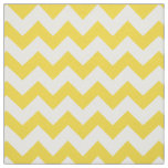 Yellow Zigzag Stripes Chevron Pattern Fabric