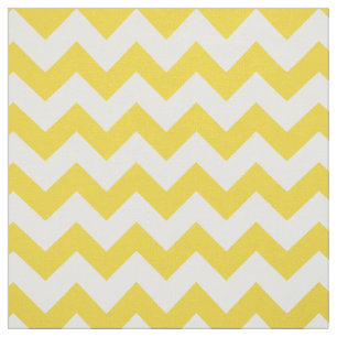 Yellow Zigzag Stripes Chevron Pattern Fabric