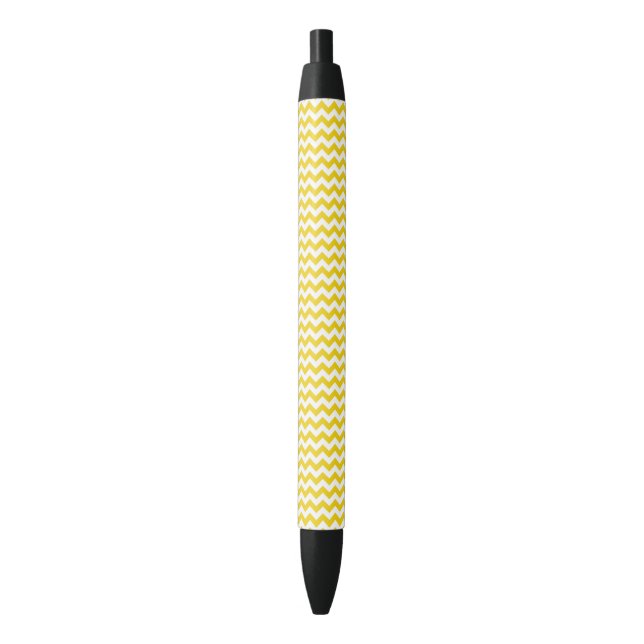 Yellow Zigzag, Yellow Chevron, Geometric Pattern Pen (Front Vertical)
