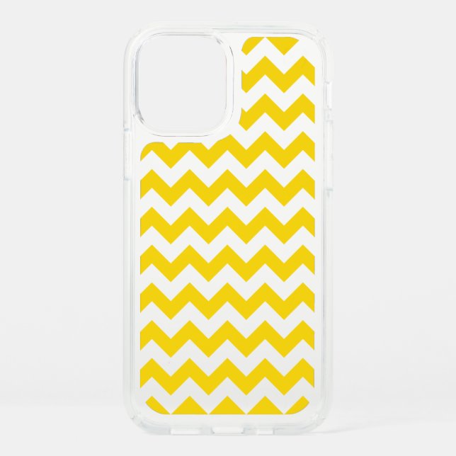 Yellow Zigzag, Yellow Chevron, Geometric Pattern Speck iPhone 12 Case (Front)