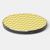 Yellow Zigzag, Yellow Chevron, Geometric Pattern Wireless Charger (Front 2)