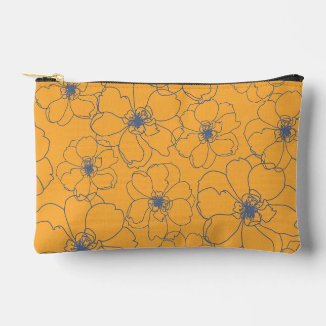 Yellow Zipper Pouch  (Front)