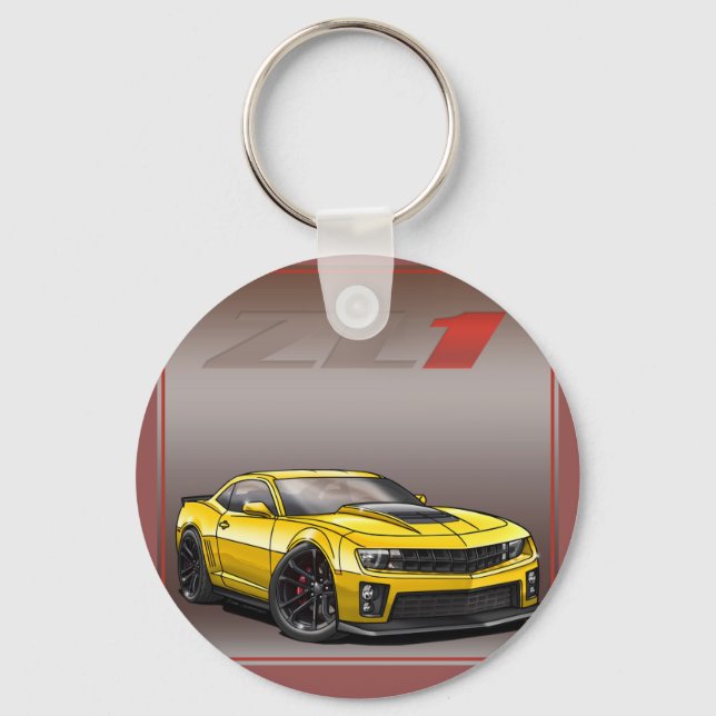 Yellow_ZL1 Keychain (Front)