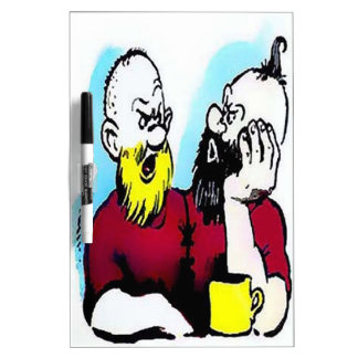 Yellowbeard & CurlyTop Dry Erase Board w/Pen  (4x)