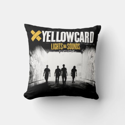 Yellowcard Band Throw Pillow