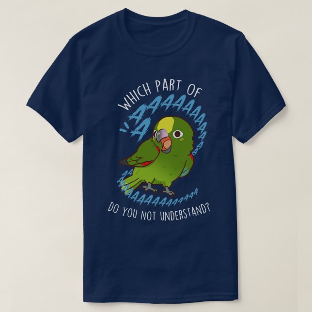 Yellowcrowned Amazon Parrot Aaaa T-Shirt (Design Front)