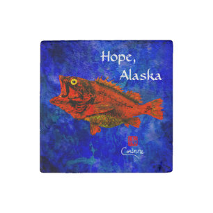 Yelloweye Rockfish, Hope - Stone Magnet