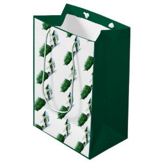 Yellowfin Tuna Christmas Tree Medium Gift Bag