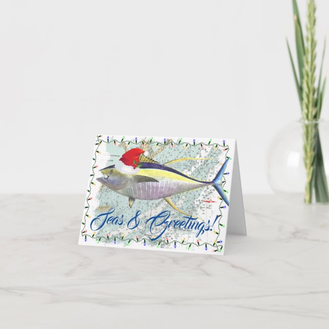 Yellowfin Tuna Holiday Card (Front)