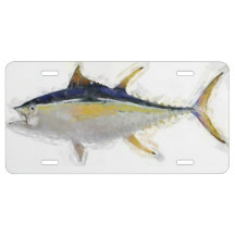 Yellowfin Tuna License Plate