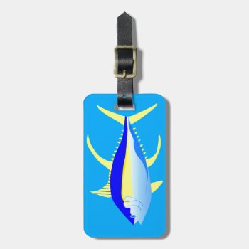 Yellowfin Tuna Luggage Tag by StyleCountry at Zazzle