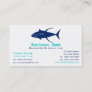 Yellowfin Tuna Silhouette Business Card