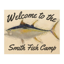 Yellowfin Tuna Welcome Sign