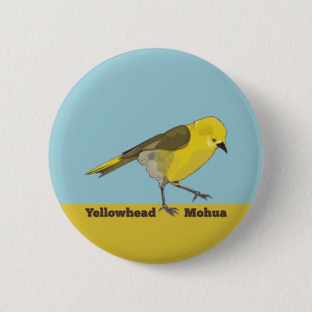 Yellowhead Mohua Button (Front)