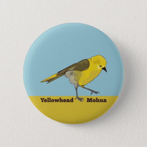 Yellowhead Mohua Button