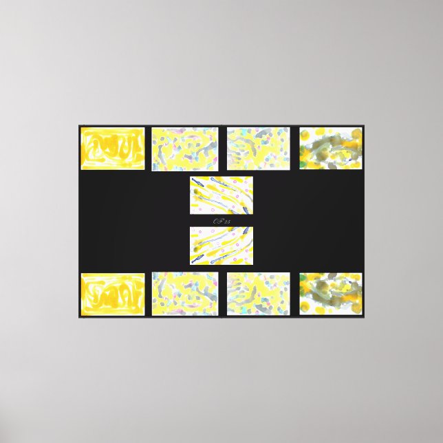 Yellowing it Out in Gold Canvas Print (Front)