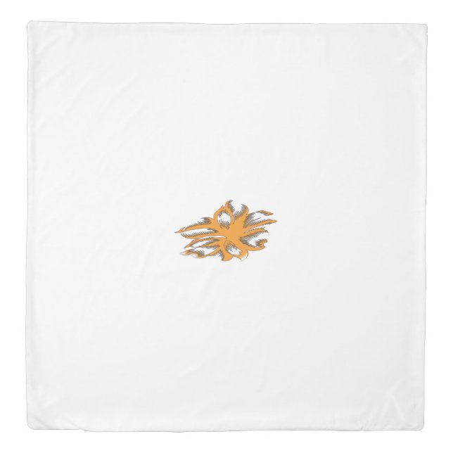 Yellowish Orange, Orangy Yellow  decorative Duvet Cover (Front)