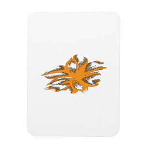 Yellowish Orange, Orangy Yellow decorative Magnet