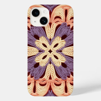 YellowOrangepurpleColorful Granny Square Crochet Case-Mate iPhone 14 Case