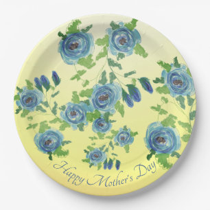 Yellows and Blues Paper Plates