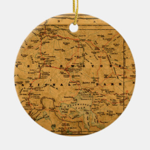 Yellowstone 1880 ceramic ornament