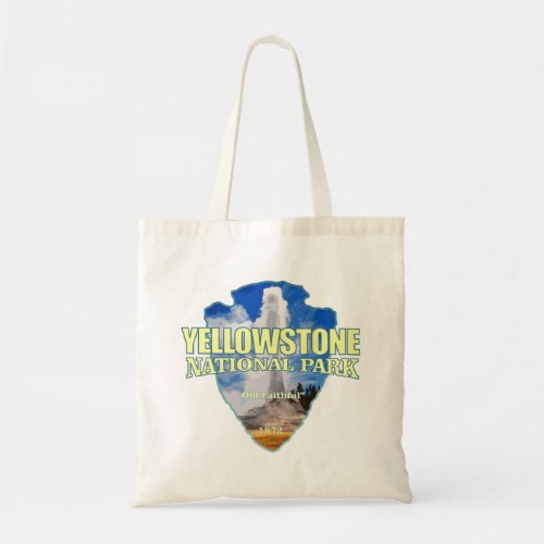 Yellowstone arrowhead tote bag