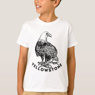 Yellowstone Bald Eagle park bird logo T-Shirt
