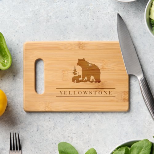 Yellowstone Bear Cutting Board
