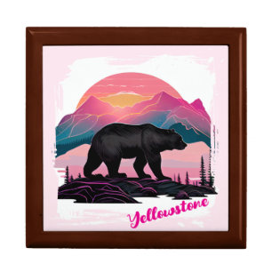 Yellowstone Bear Jewelry Keepsake Box