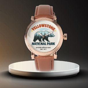Yellowstone Bear Men’s Watch – Timeless Wilderness