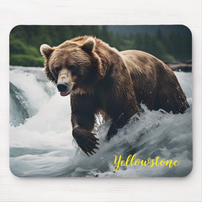 Yellowstone Bear Mouse Pad (Front)